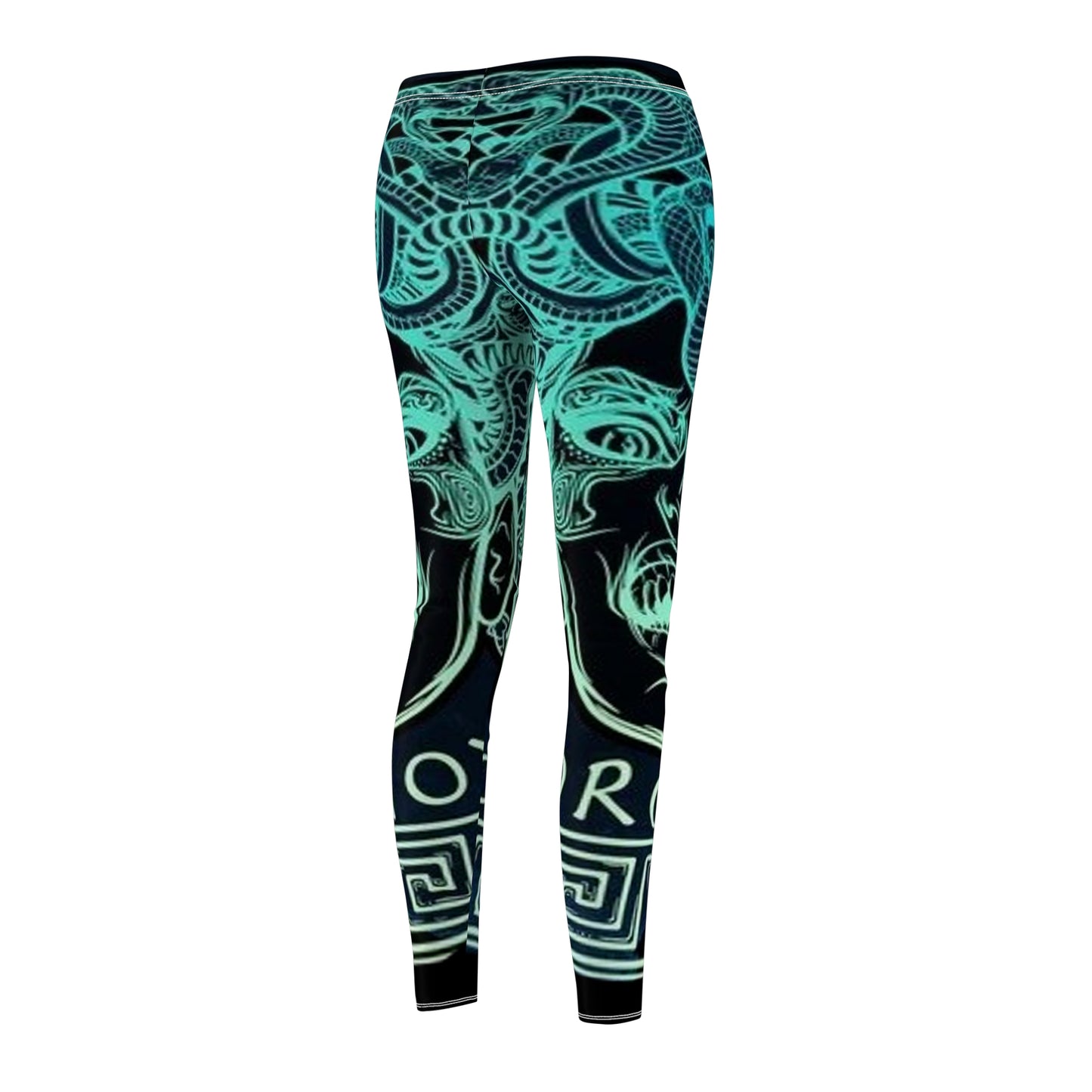 Women's Madusa Green/Fusion Cut & Sew Casual Leggings (AOP)