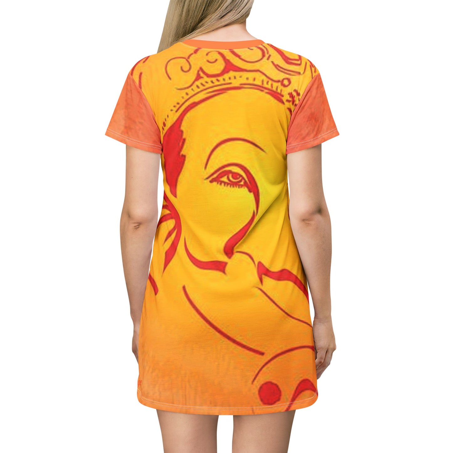 Elephant Print T-Shirt Dress (AOP)