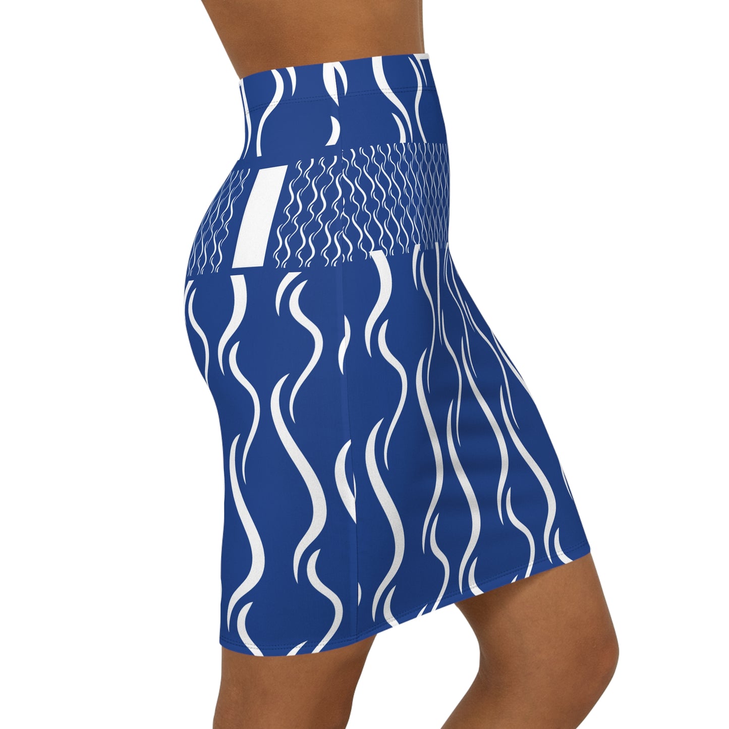 Women's Vintage PARIS Blue Mini Skirt