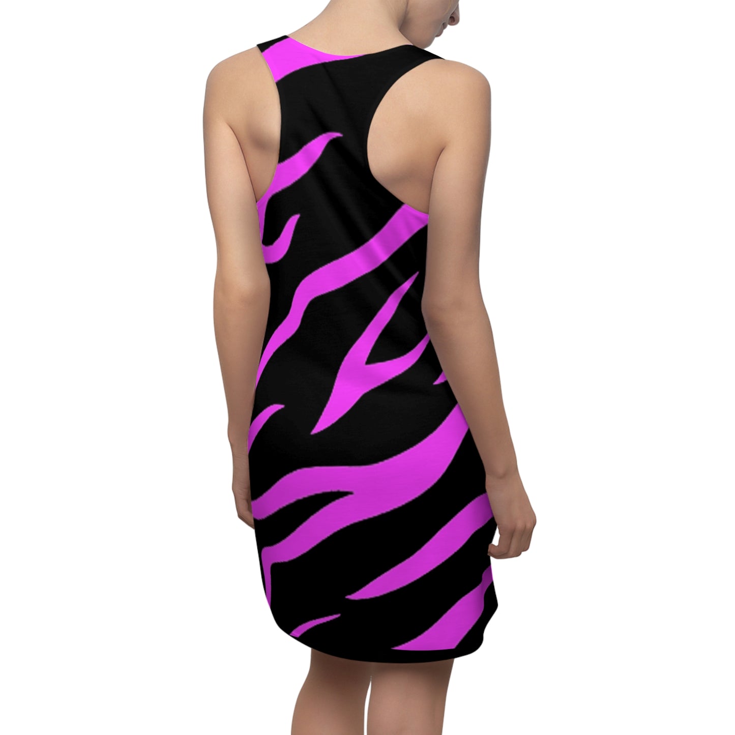 Women's Vintage Pink/Black Cut & Sew Racerback Dress