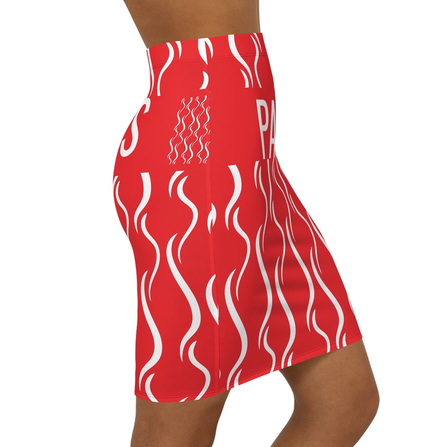 Women's Vintage PARIS Red Mini Skirt