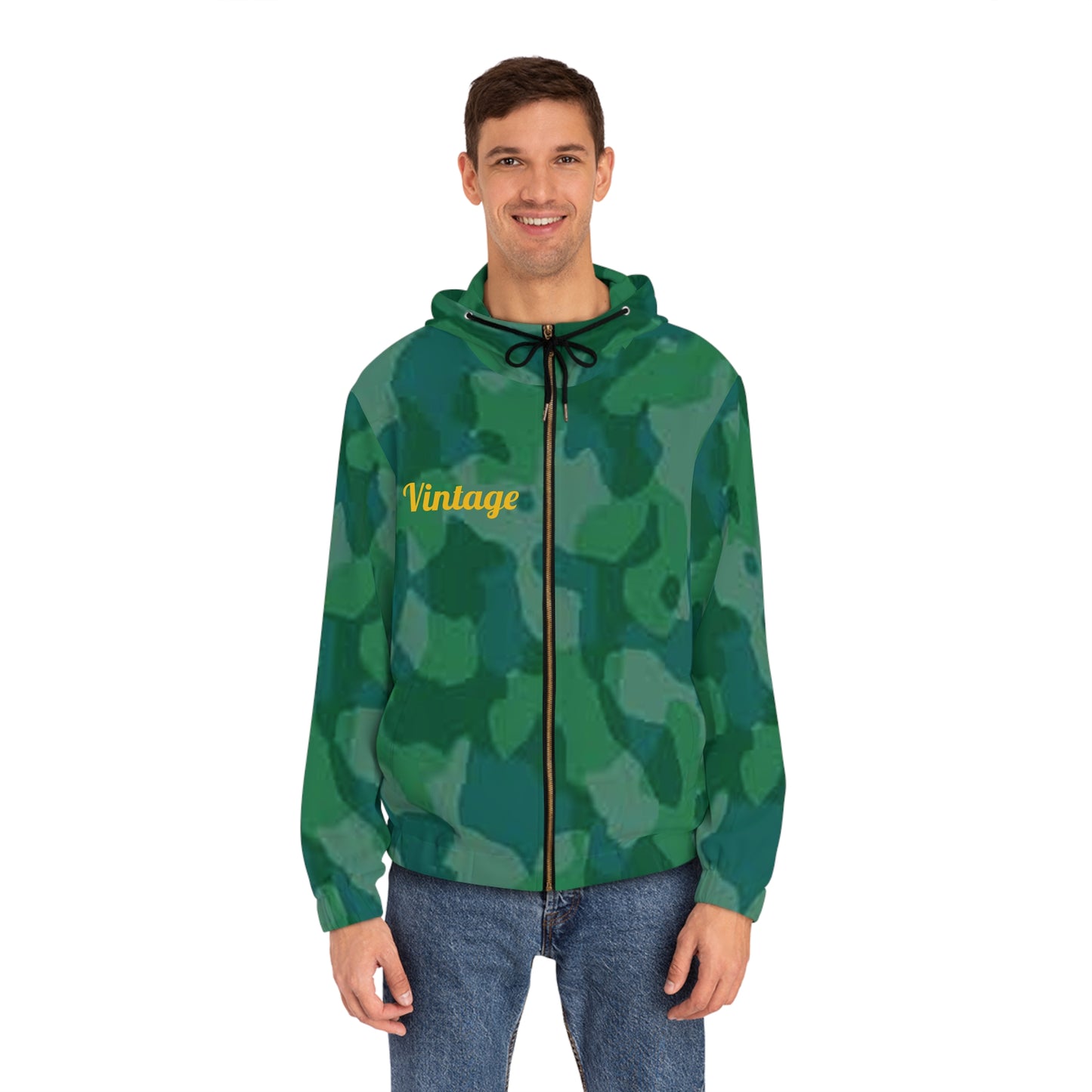 Men's Teen Bart Vintage Full-Zip Hoodie (AOP)