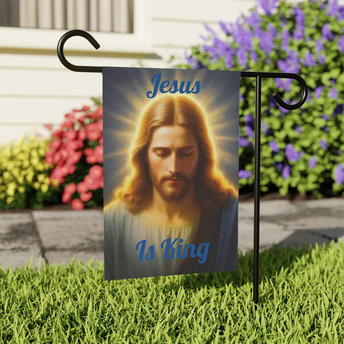 Jesus Is King Decorative Yard Banner