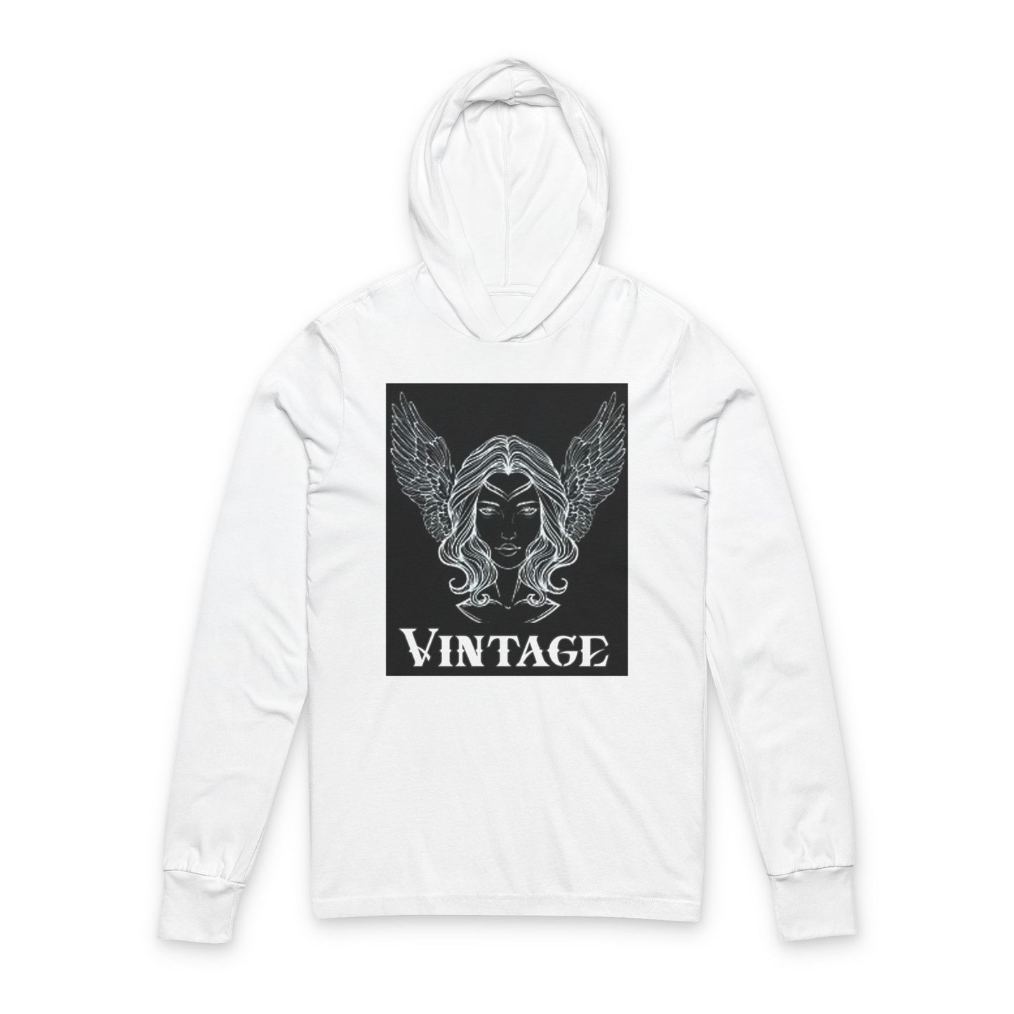 Vintage-Inspired Unisex Hooded Long Sleeve Art Lust Tee