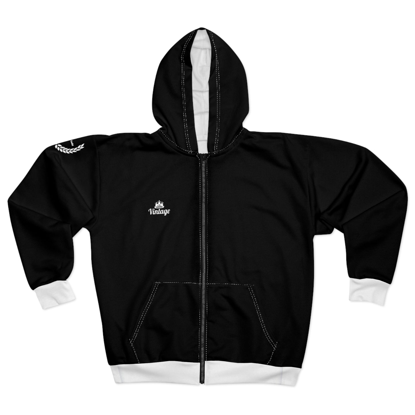 Black Goku Black Art Lust Zip Hoodie (AOP)