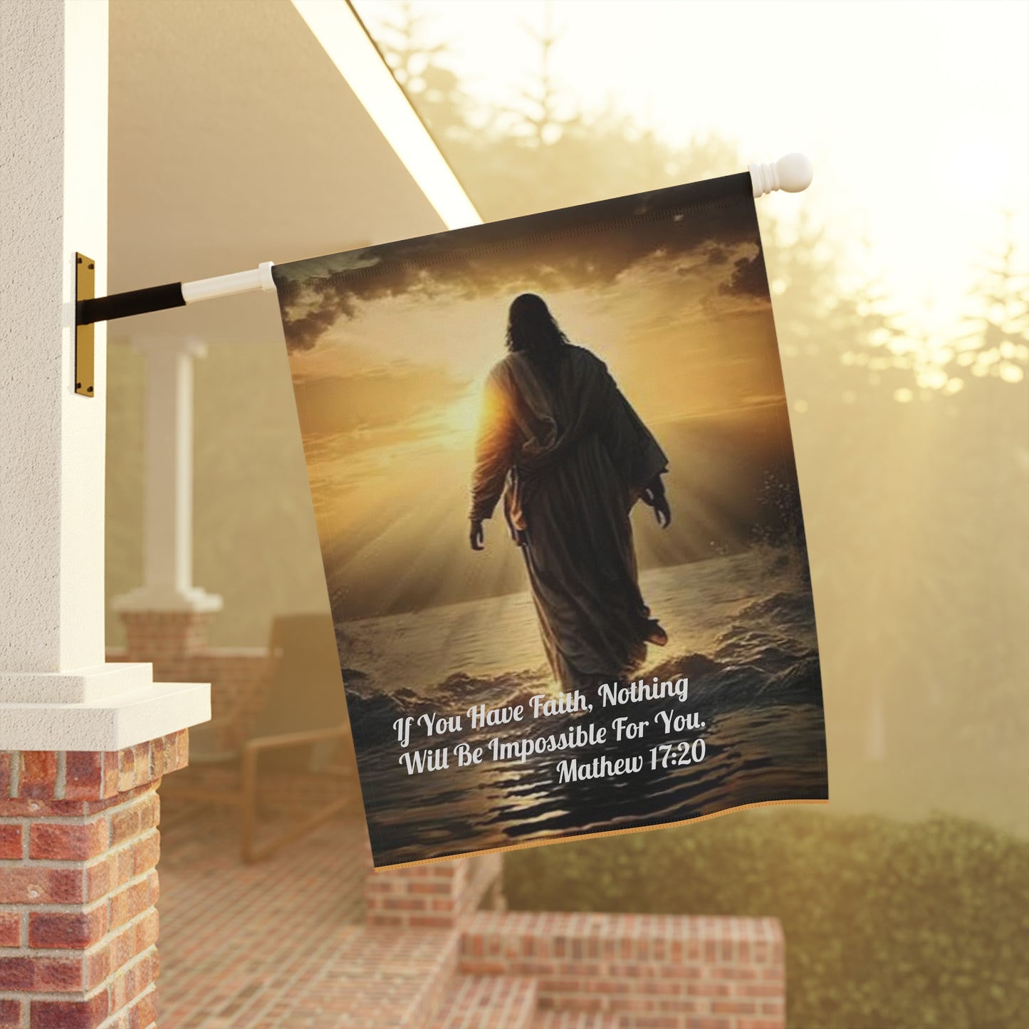 Have Faith Mark 17:20 Decorative Yard Banner
