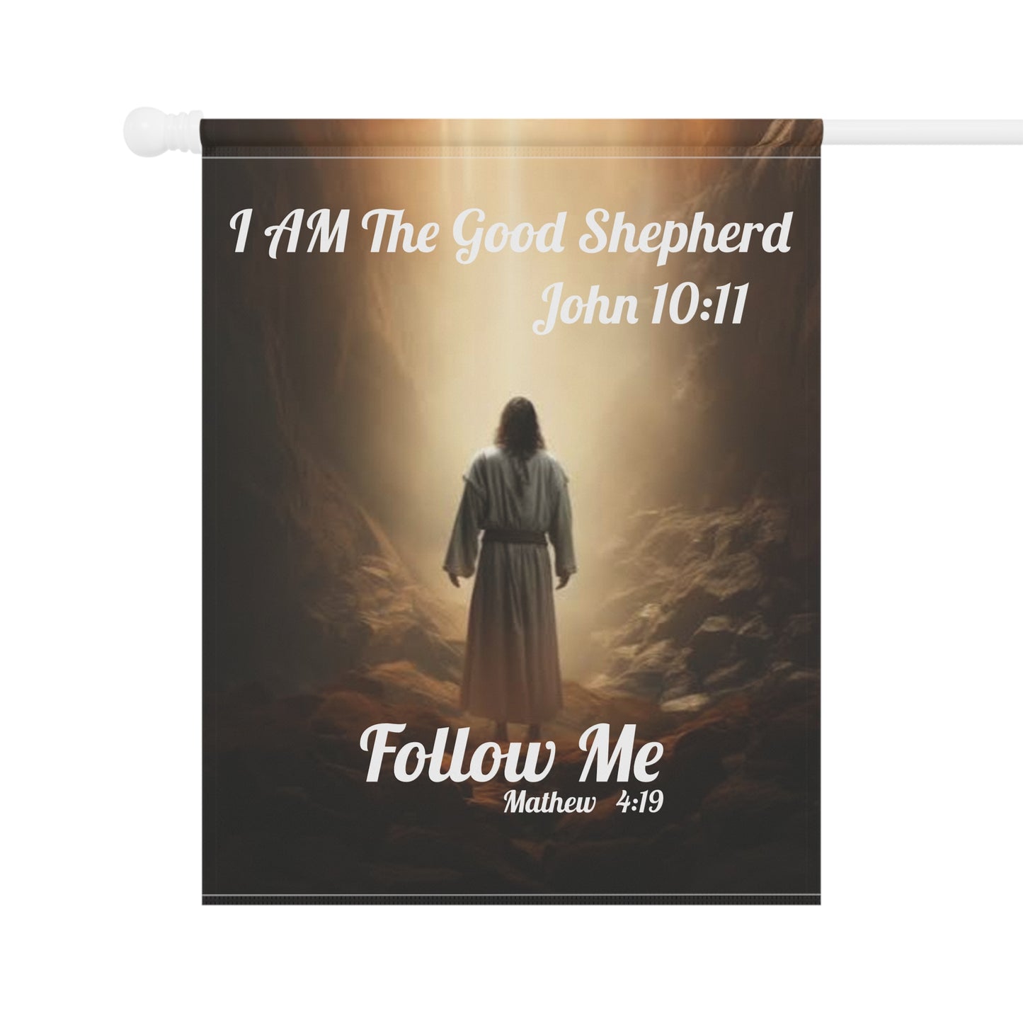 "I AM The Good Shepherd" John 10:11 Decorative Yard Banner