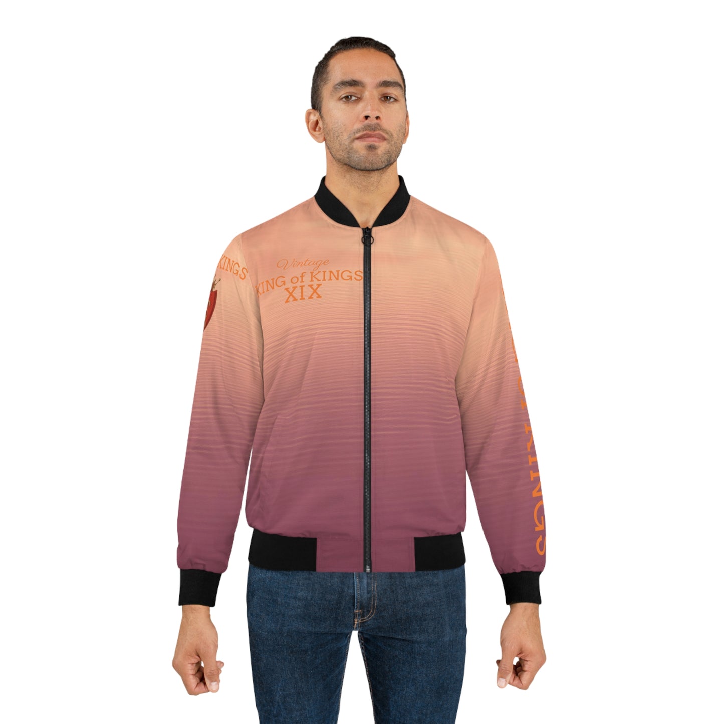 Men's Vintage King of Kings AOP Bomber Jacket
