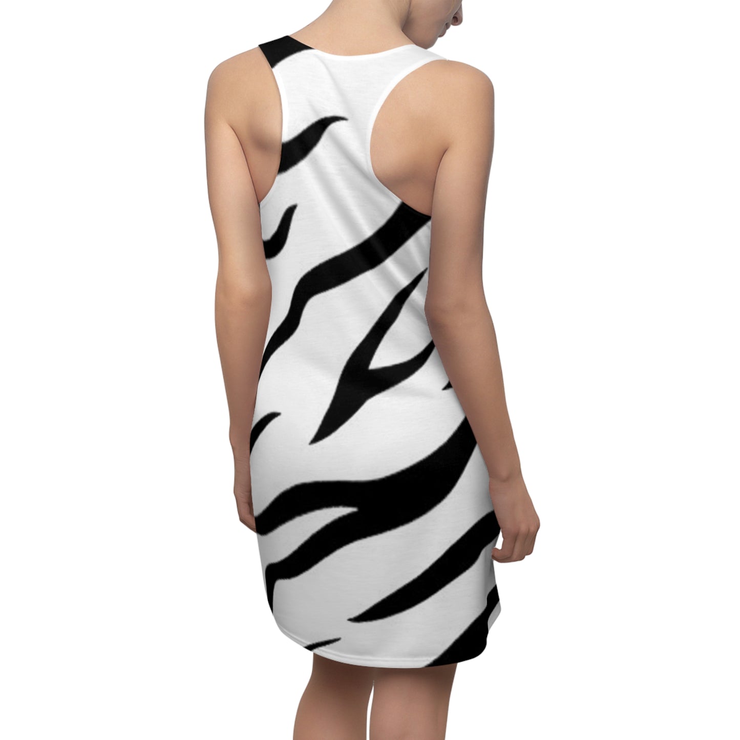 Women's Vintage Zebra Cut & Sew Racerback Dress