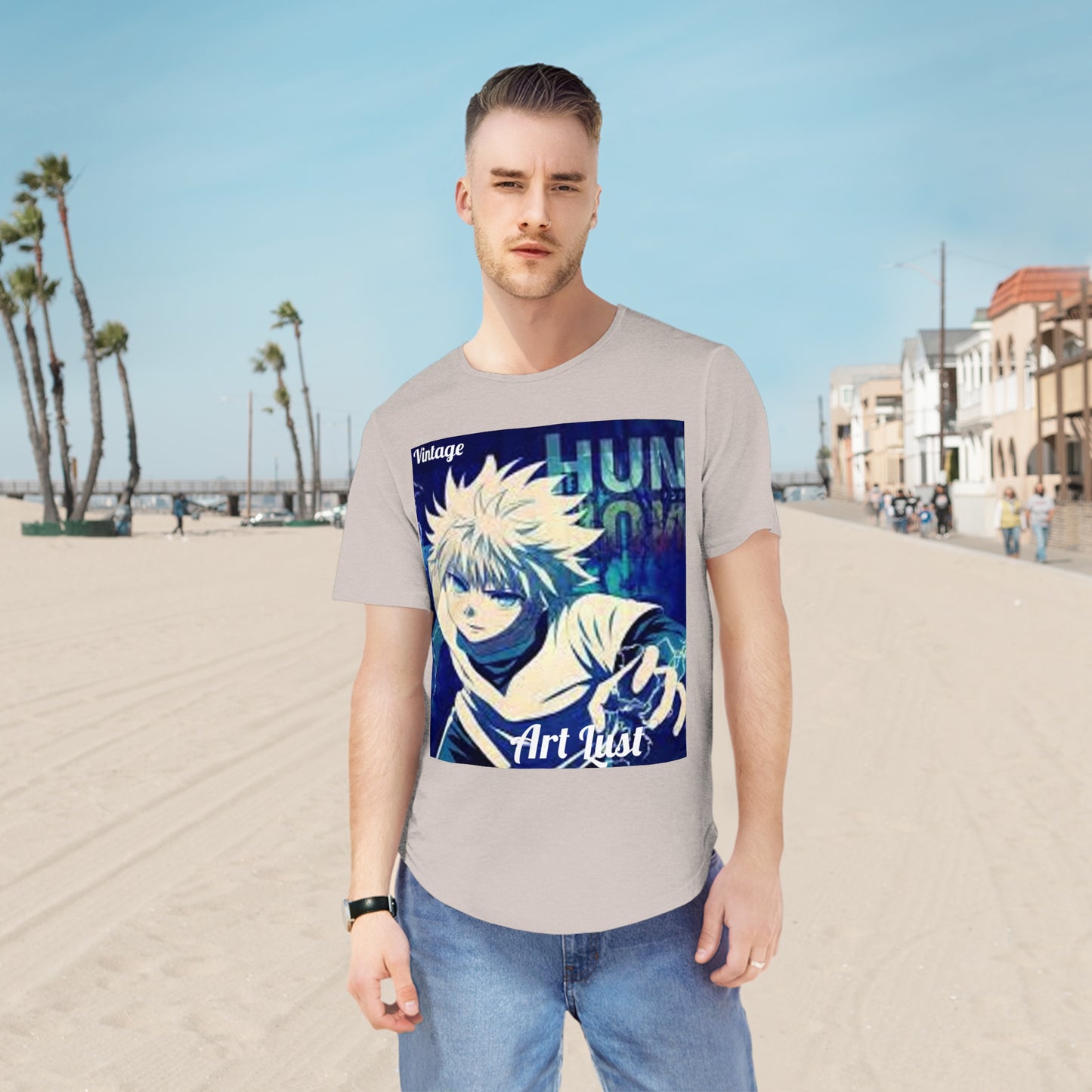 Men's HxH Art Lust Jersey Curved Hem Tee