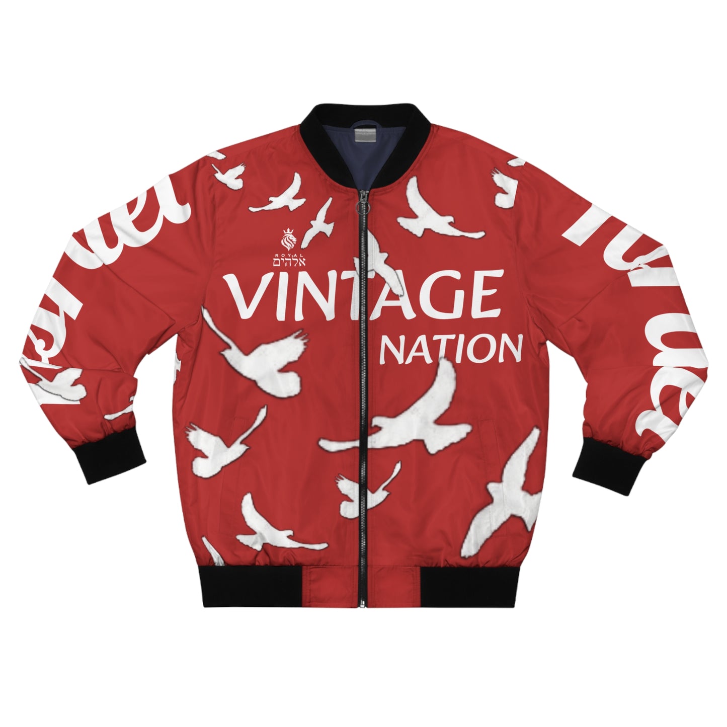 Men's Light Burgundy KOK Bomber Jacket