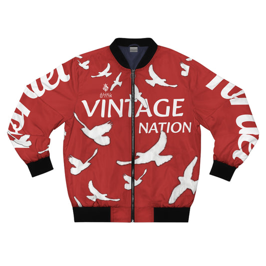 Men's Light Burgundy KOK Bomber Jacket