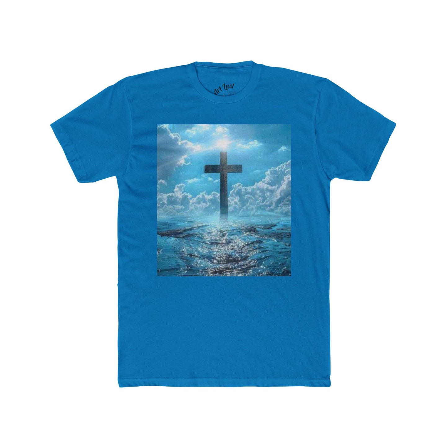 Vintage Nation Christian Cross Ocean Tee