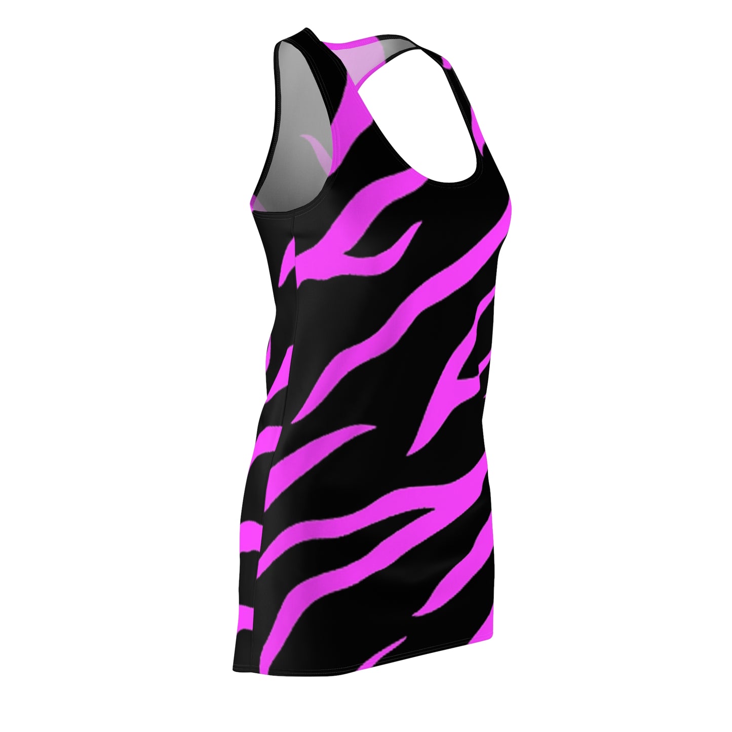 Women's Vintage Pink/Black Cut & Sew Racerback Dress