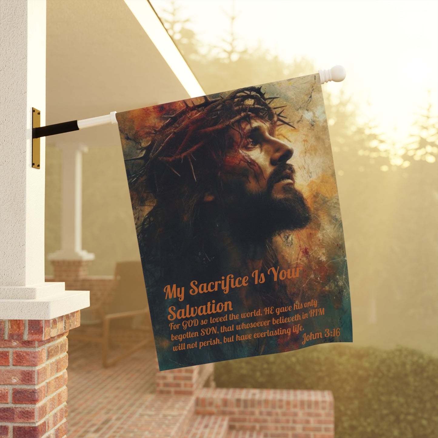 The Salvation John 3:16 Decorative Yard Banner