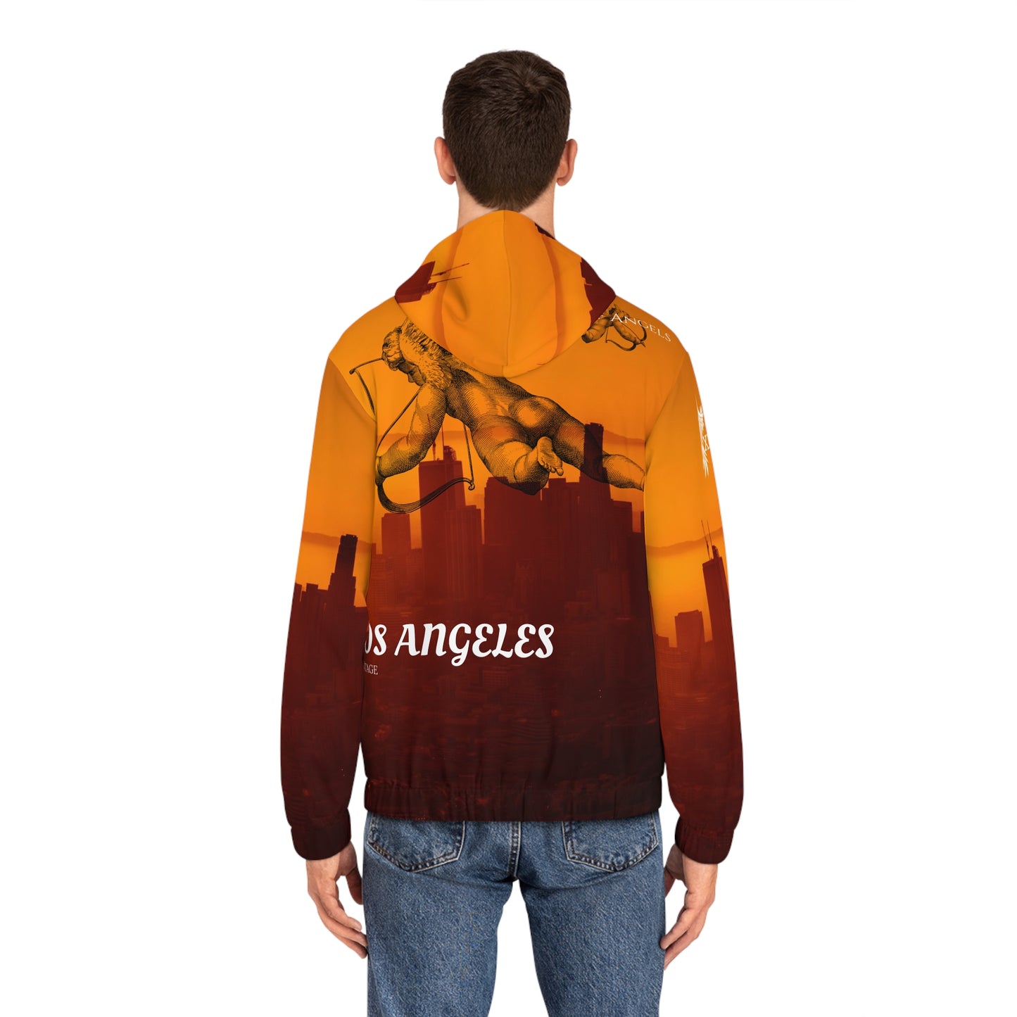 Men's Vintage LA Full-Zip Hoodie (AOP)