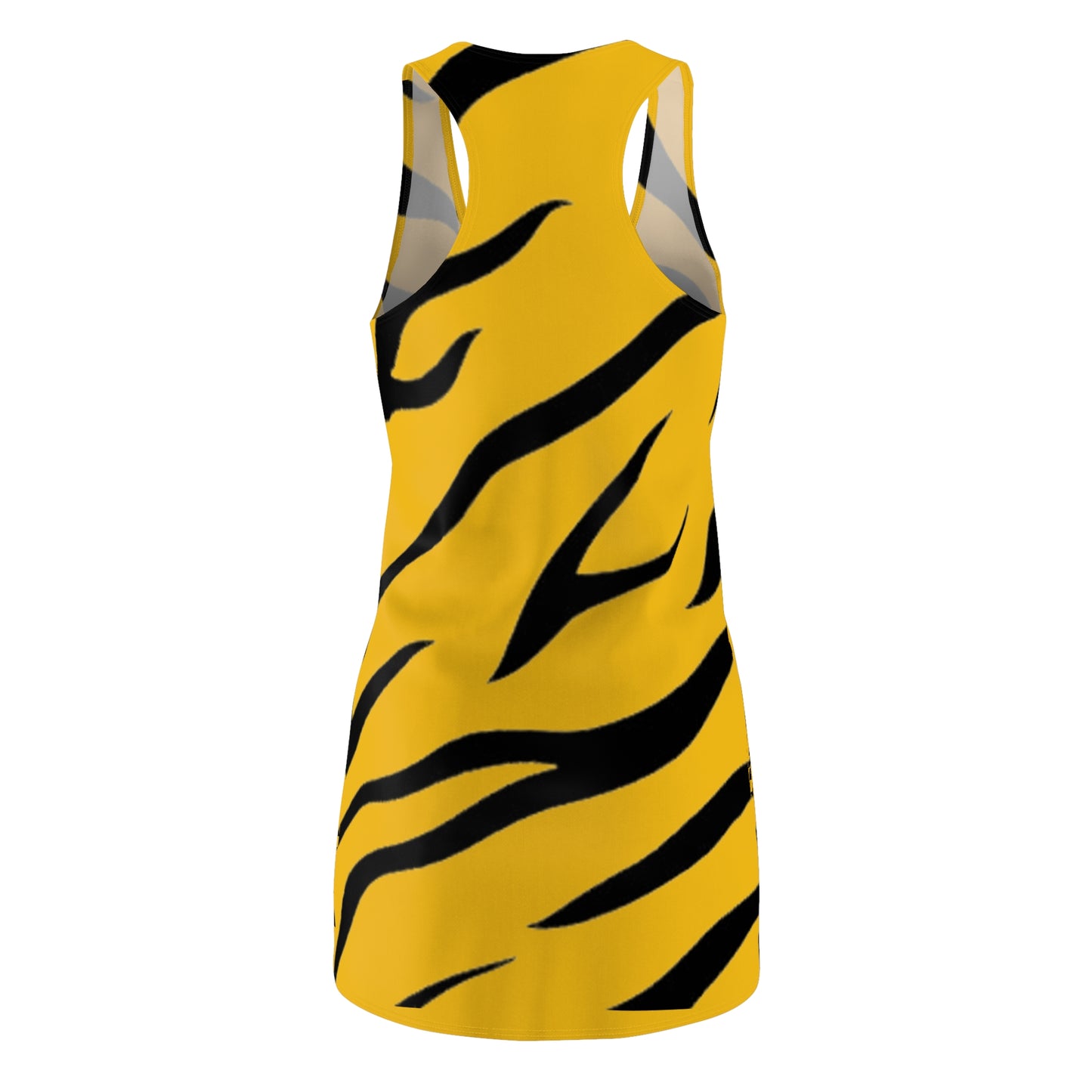 Women's Vintage Zebra/Yellow Cut & Sew Racerback Dress