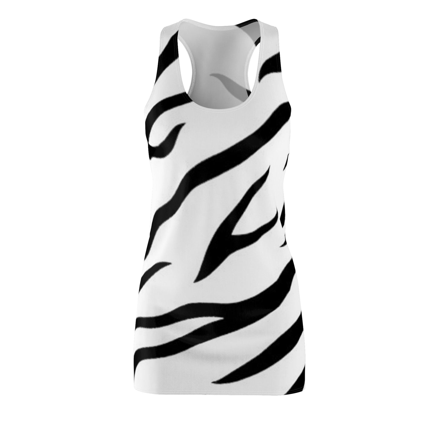 Women's Vintage Zebra Cut & Sew Racerback Dress