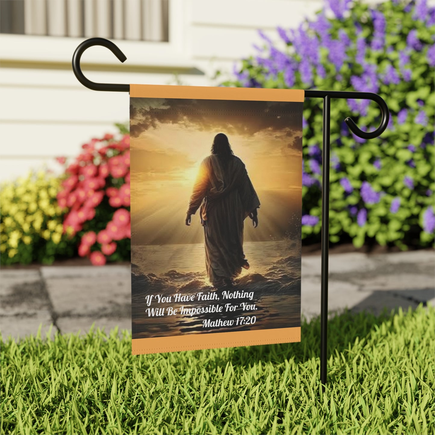 Have Faith Mark 17:20 Decorative Yard Banner