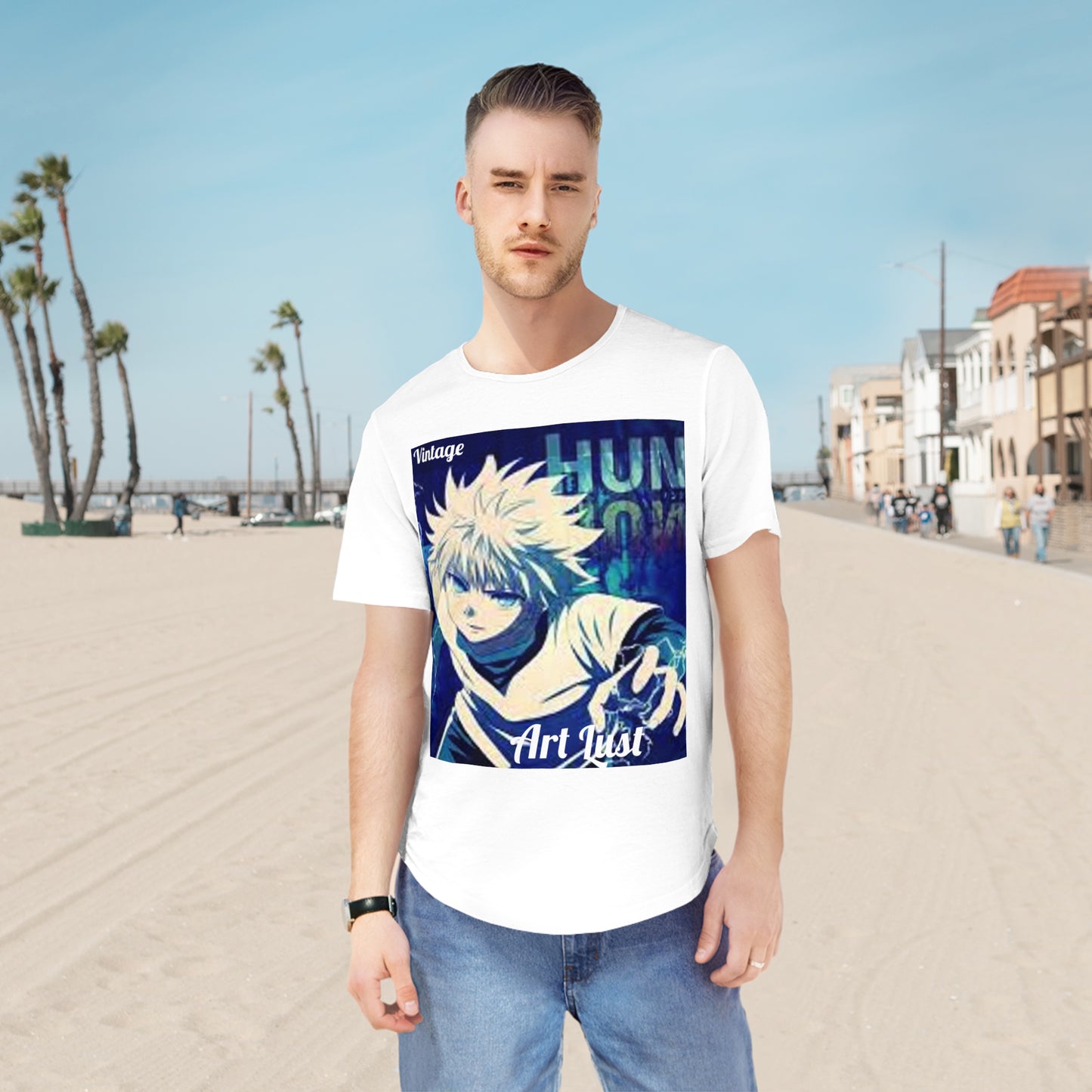 Men's HxH Art Lust Jersey Curved Hem Tee
