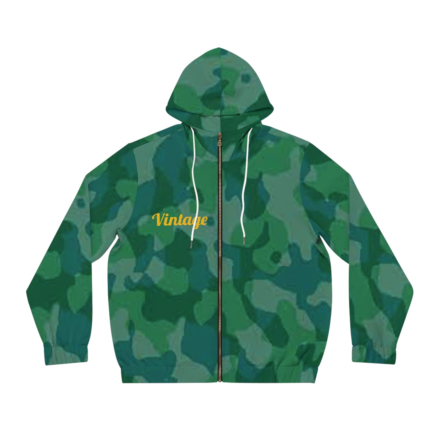 Men's Teen Bart Vintage Full-Zip Hoodie (AOP)
