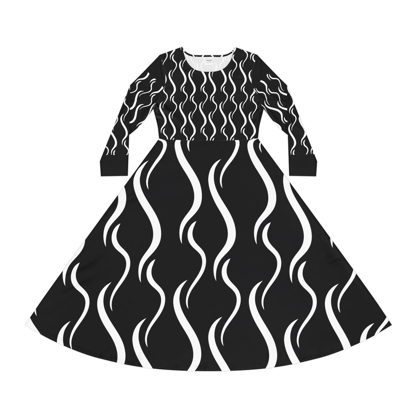 Women's Vintage Made Long Sleeve Dance Dress