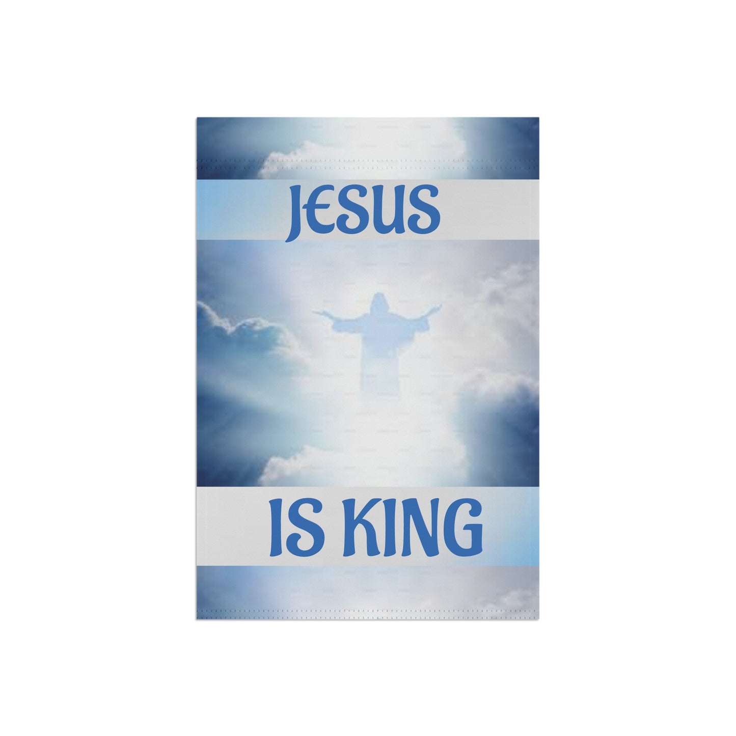 Jesus Is King Garden Flag – Christian Yard Banner for Faith & Easter