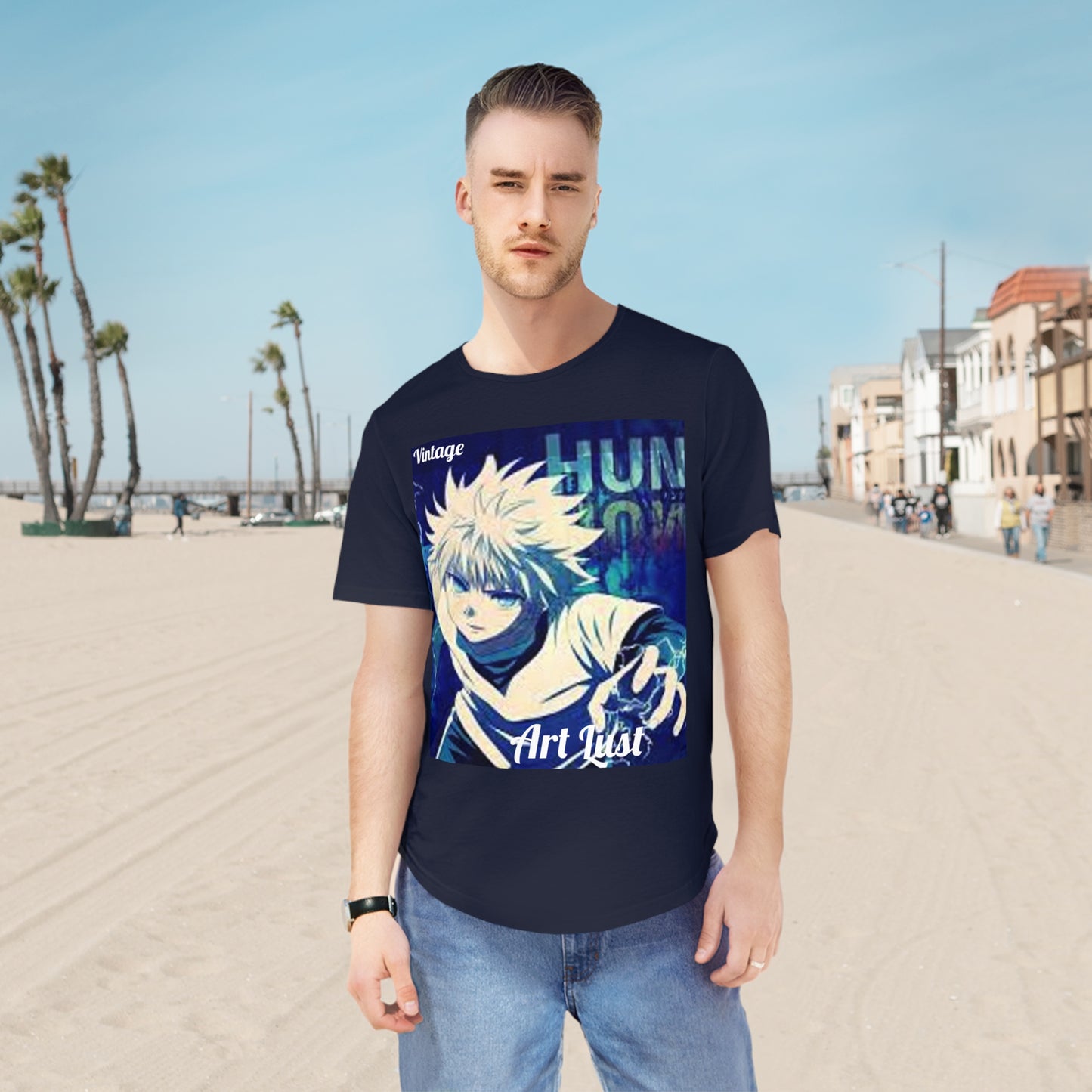 Men's HxH Art Lust Jersey Curved Hem Tee