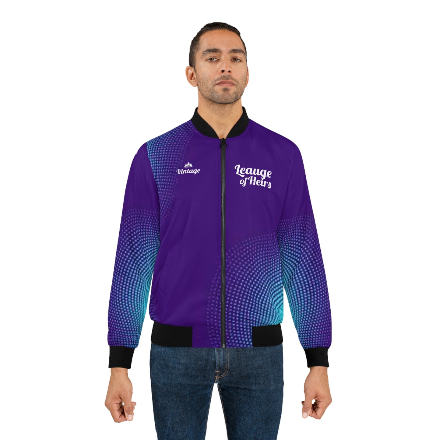 Men's Vintage Guardians Art Lust Bomber Jacket (AOP)