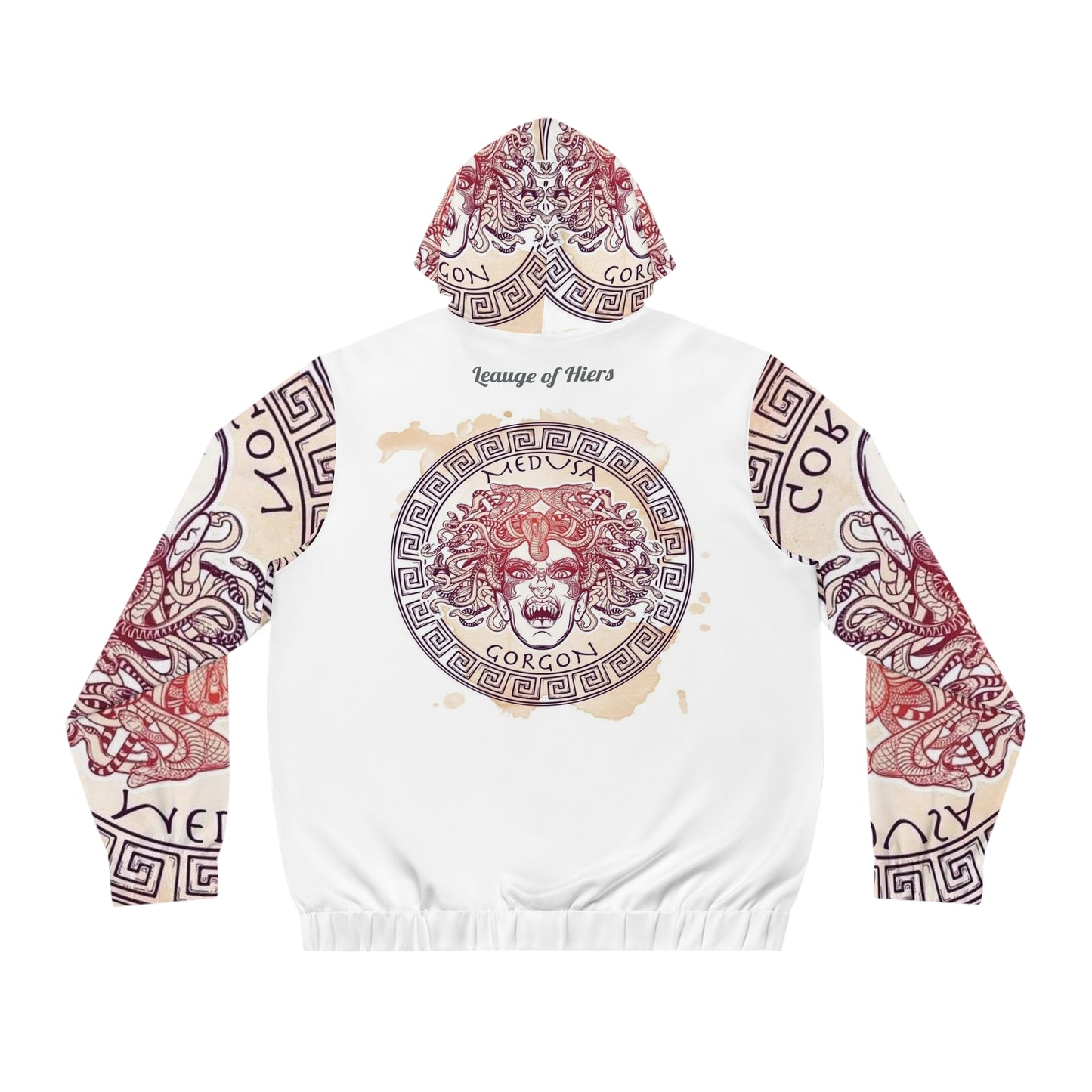 Men's Small Color Fuse  Madusa Full-Zip Hoodie (AOP)
