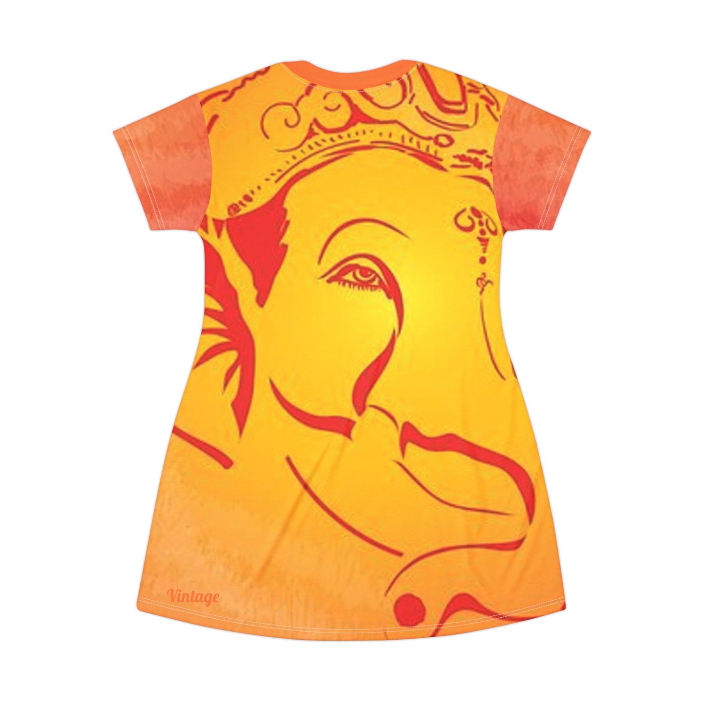 Elephant Print T-Shirt Dress (AOP)