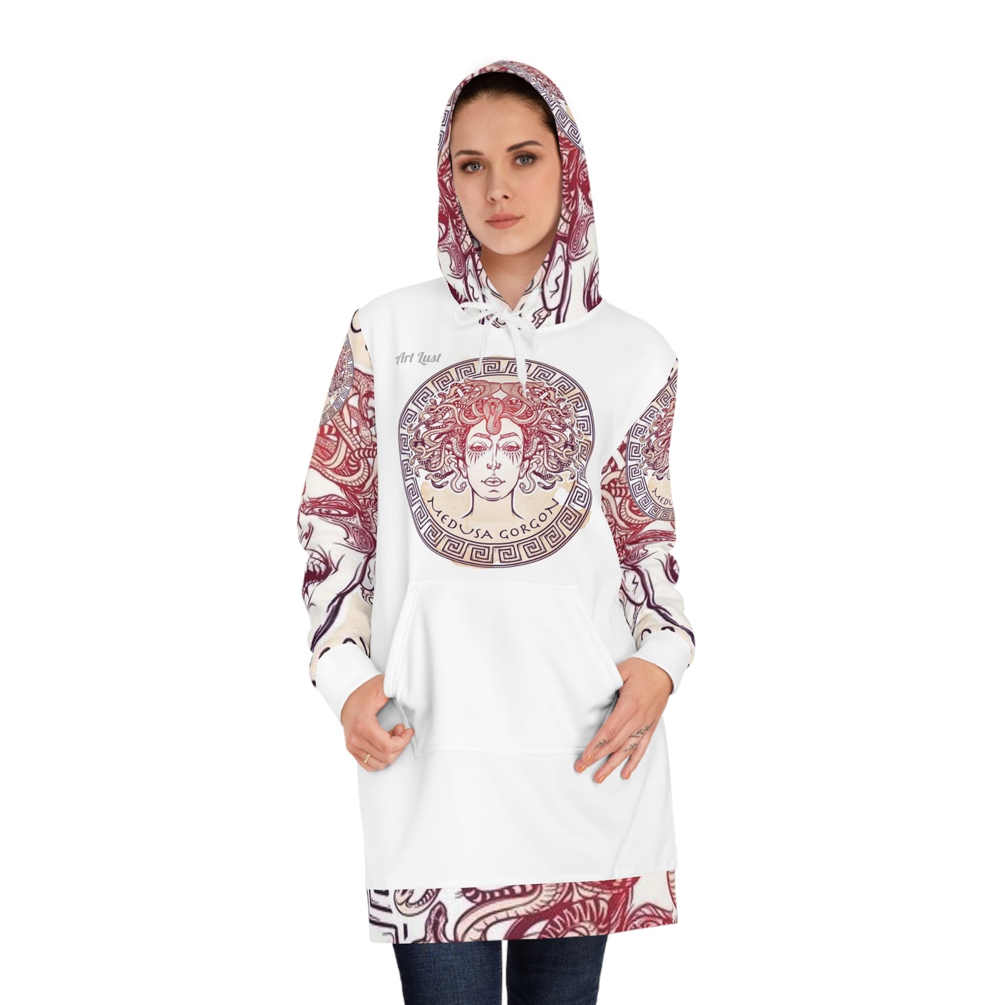 Women's Madusa Color Fuse Hoodie Dress (AOP)
