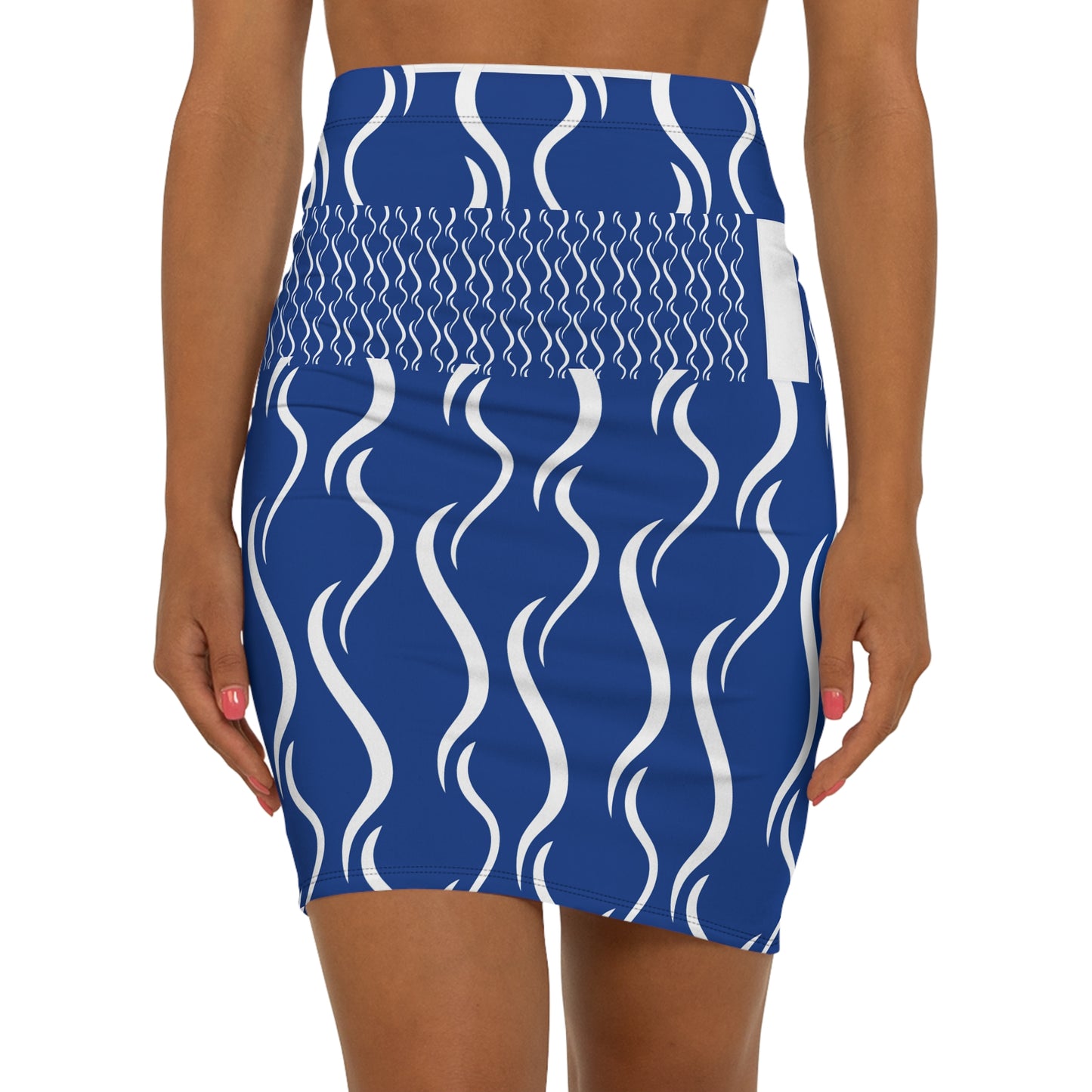 Women's Vintage PARIS Blue Mini Skirt