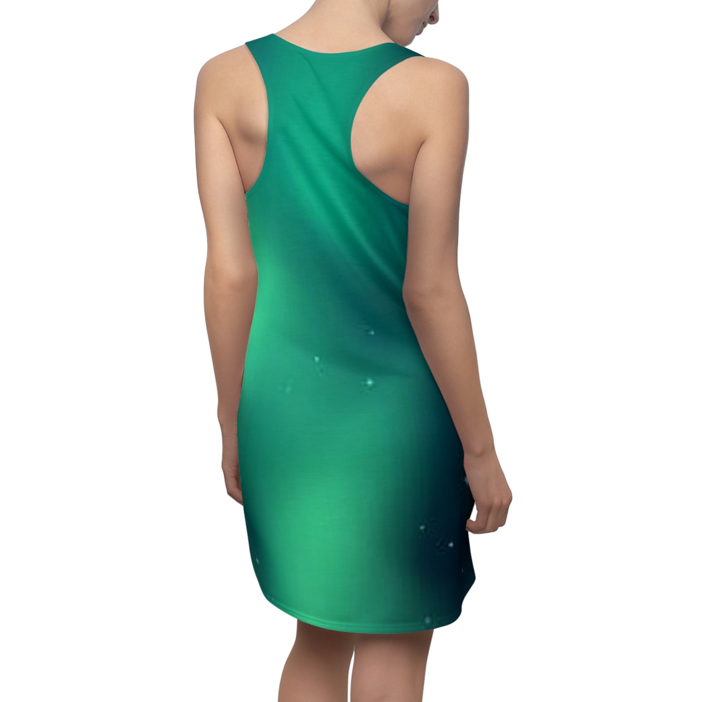 Women's Emerald Odyssey Cut & Sew Racerback Dress (AOP)