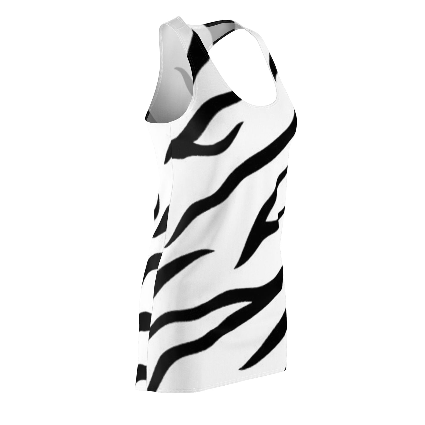 Women's Vintage Zebra Cut & Sew Racerback Dress