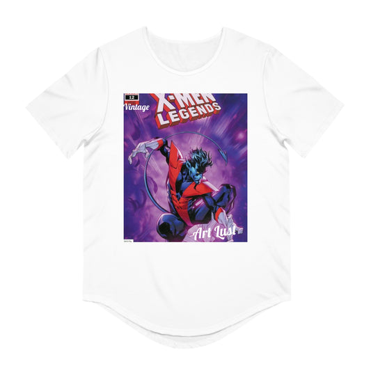 Men's Night Crawler Comic Art Lust Jersey Curved Hem Tee