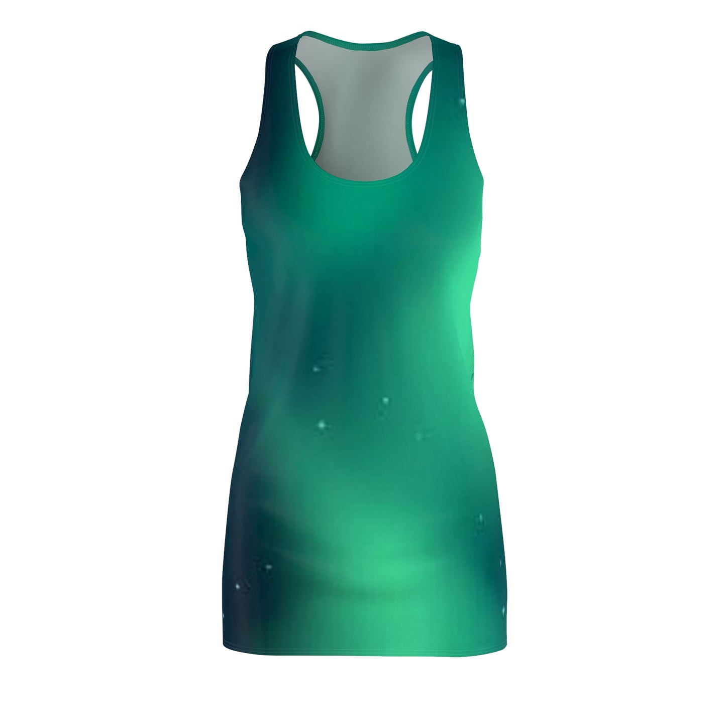 Women's Emerald Odyssey Cut & Sew Racerback Dress (AOP)