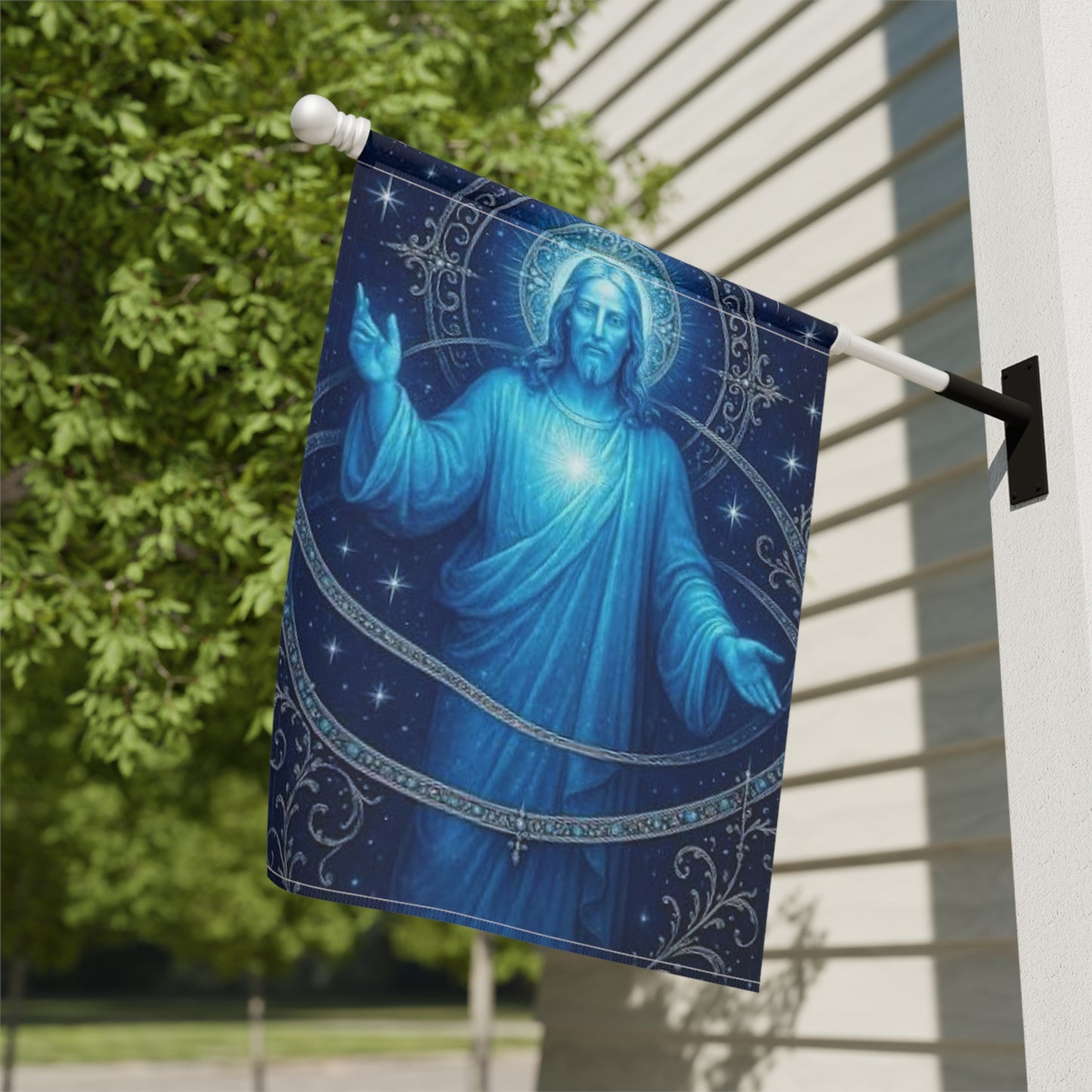 King Jesus Decorative Yard Banner