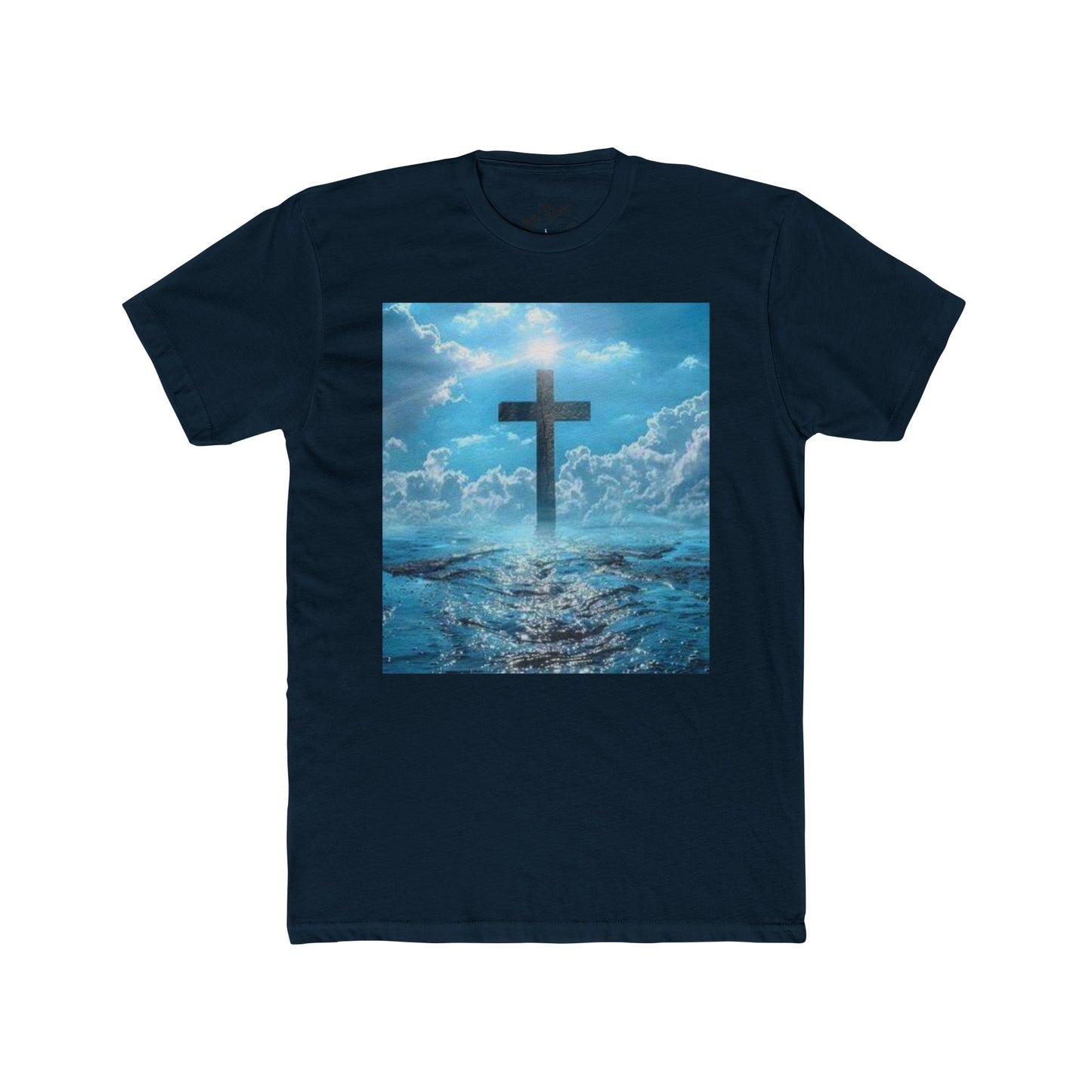 Vintage Nation Christian Cross Ocean Tee