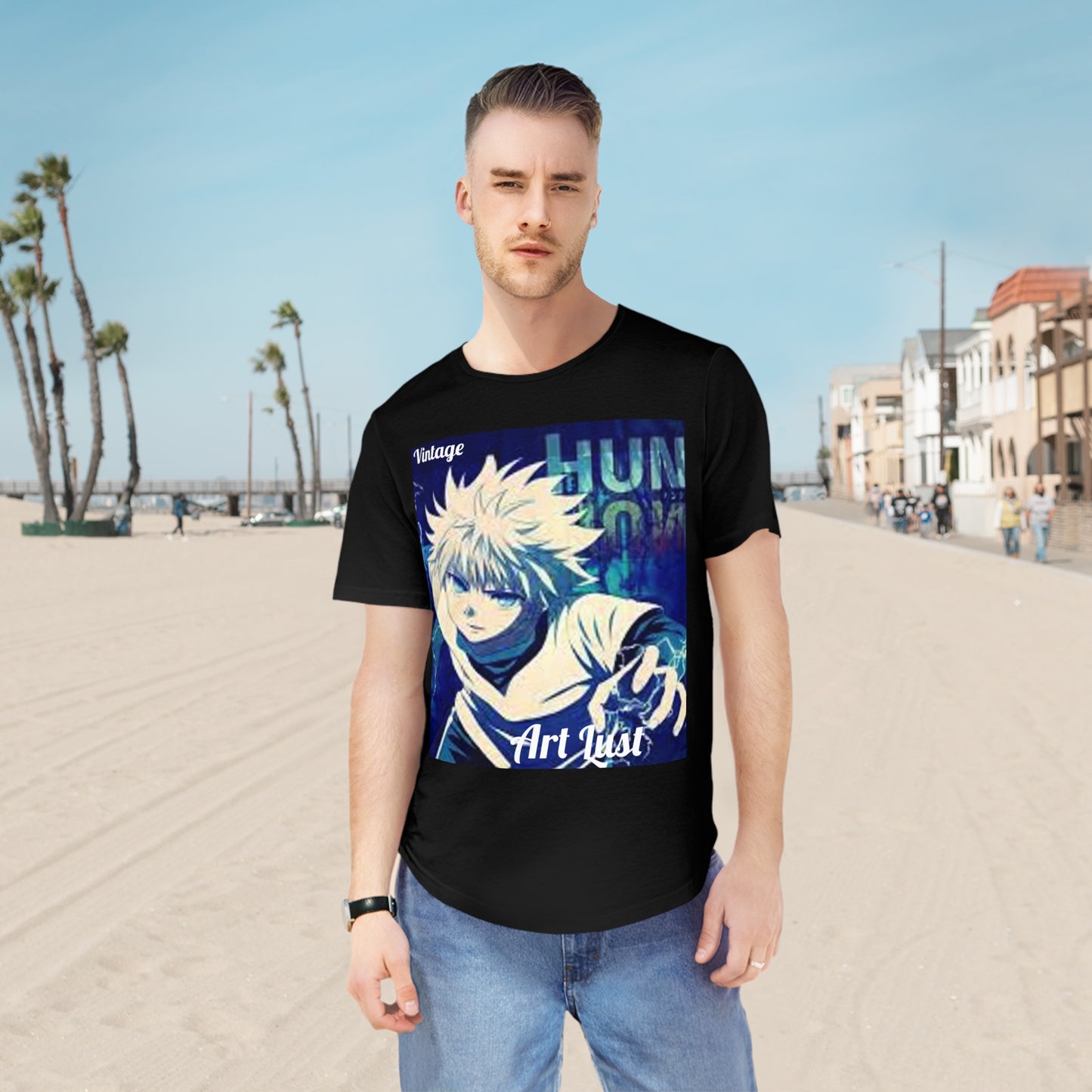 Men's HxH Art Lust Jersey Curved Hem Tee
