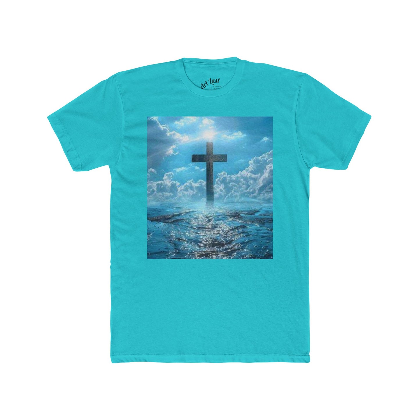 Vintage Nation Christian Cross Ocean Tee