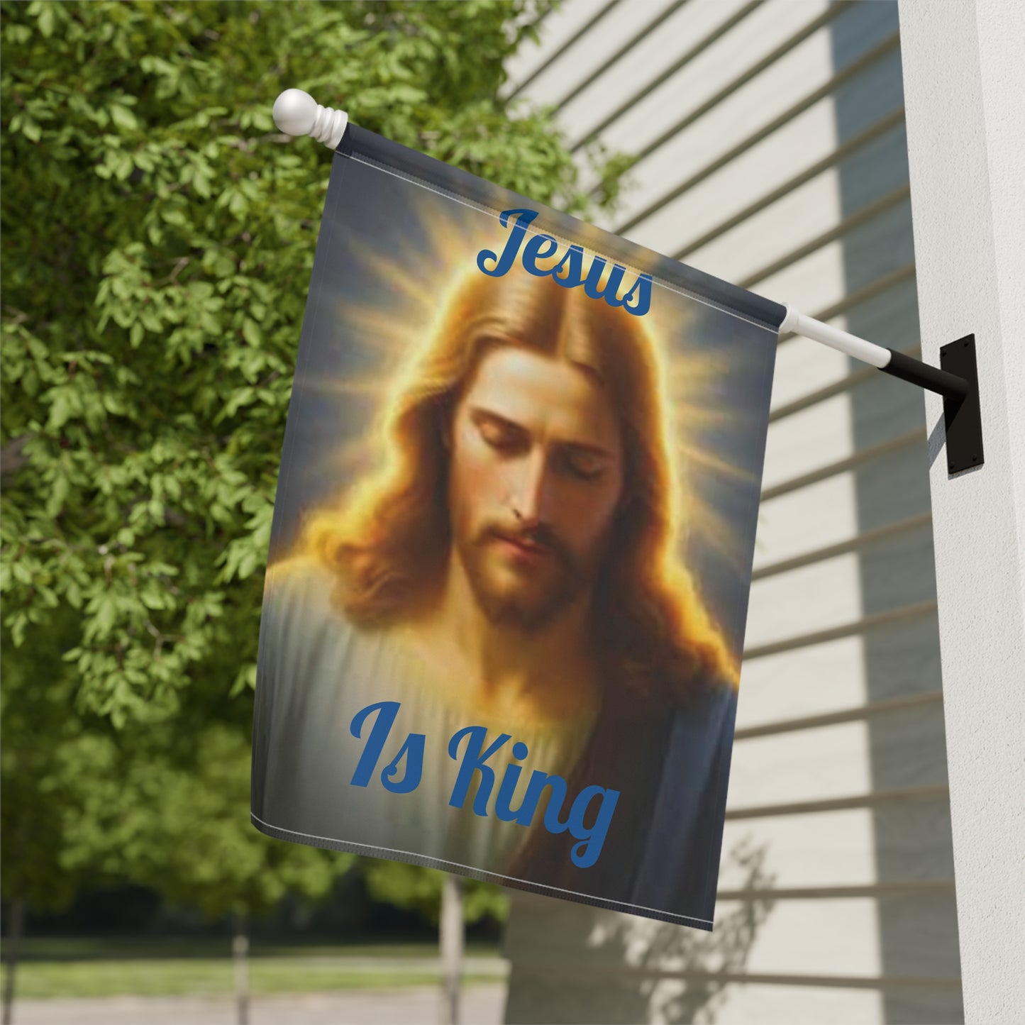 Jesus Is King Decorative Yard Banner