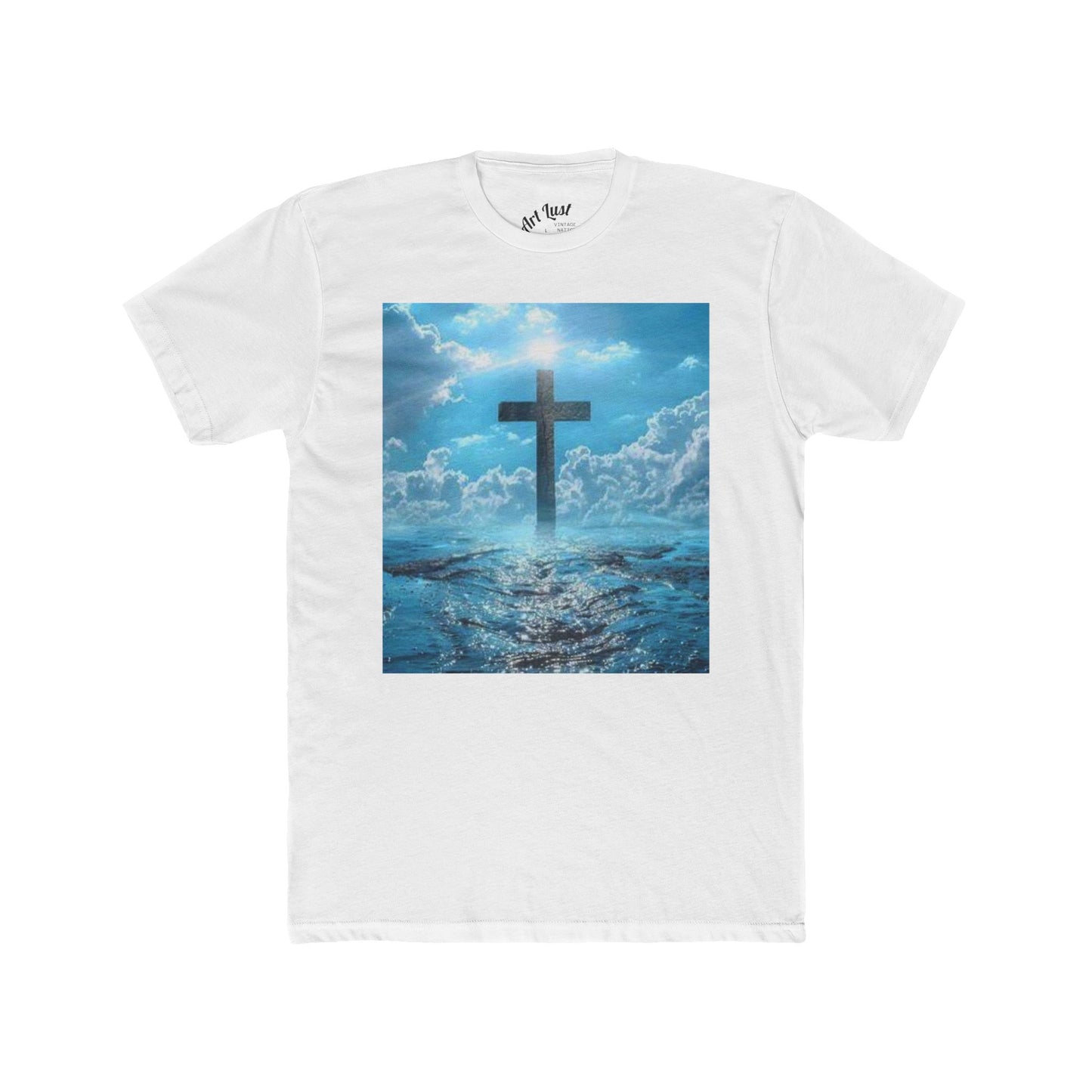 Vintage Nation Christian Cross Ocean Tee