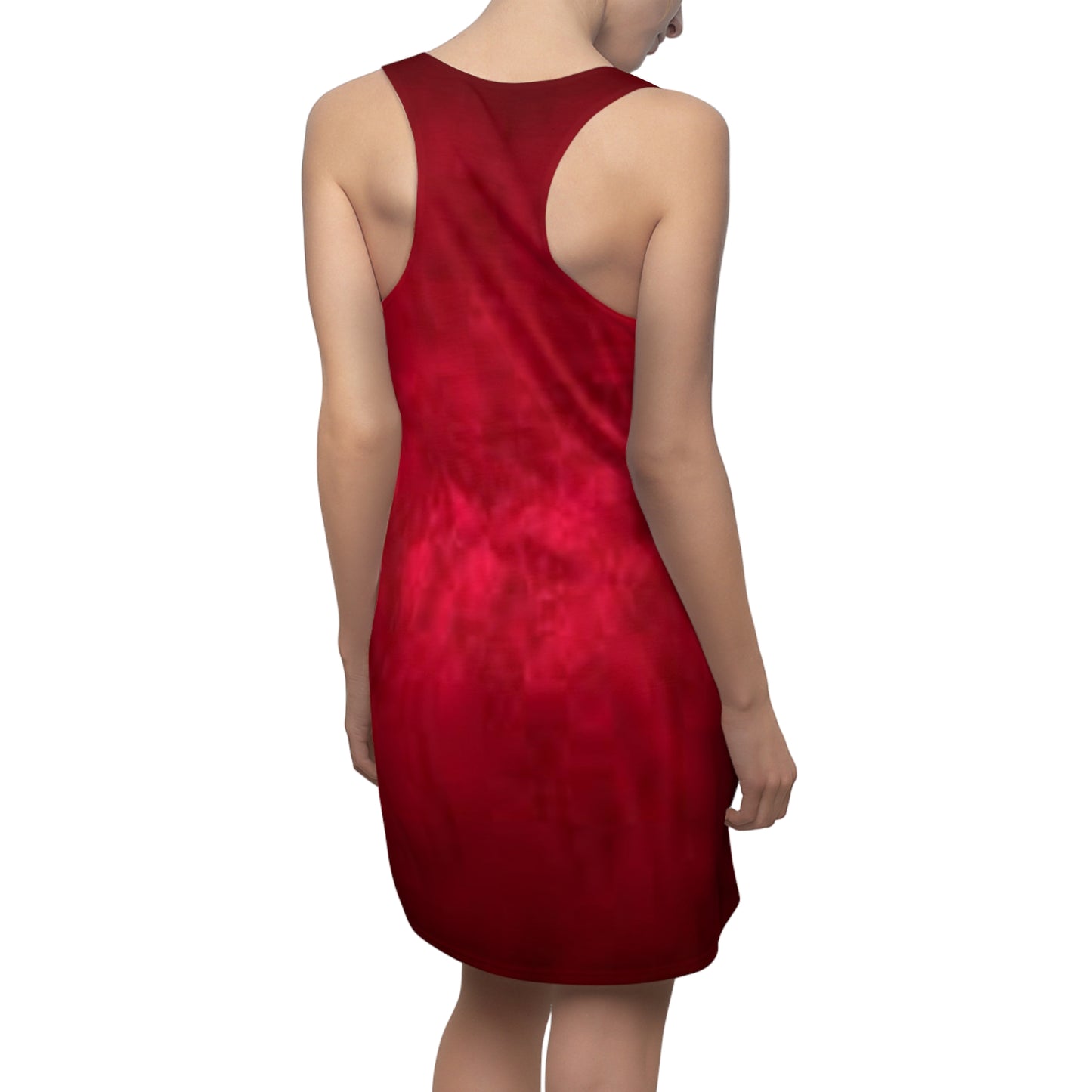 Women's Velvet Rose Cut & Sew Racerback Dress (AOP)