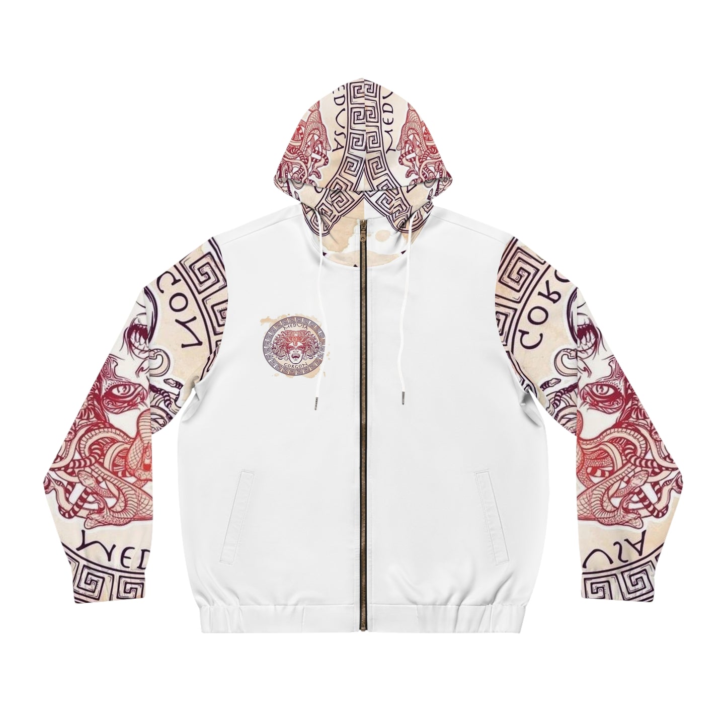 Men's Small Color Fuse  Madusa Full-Zip Hoodie (AOP)