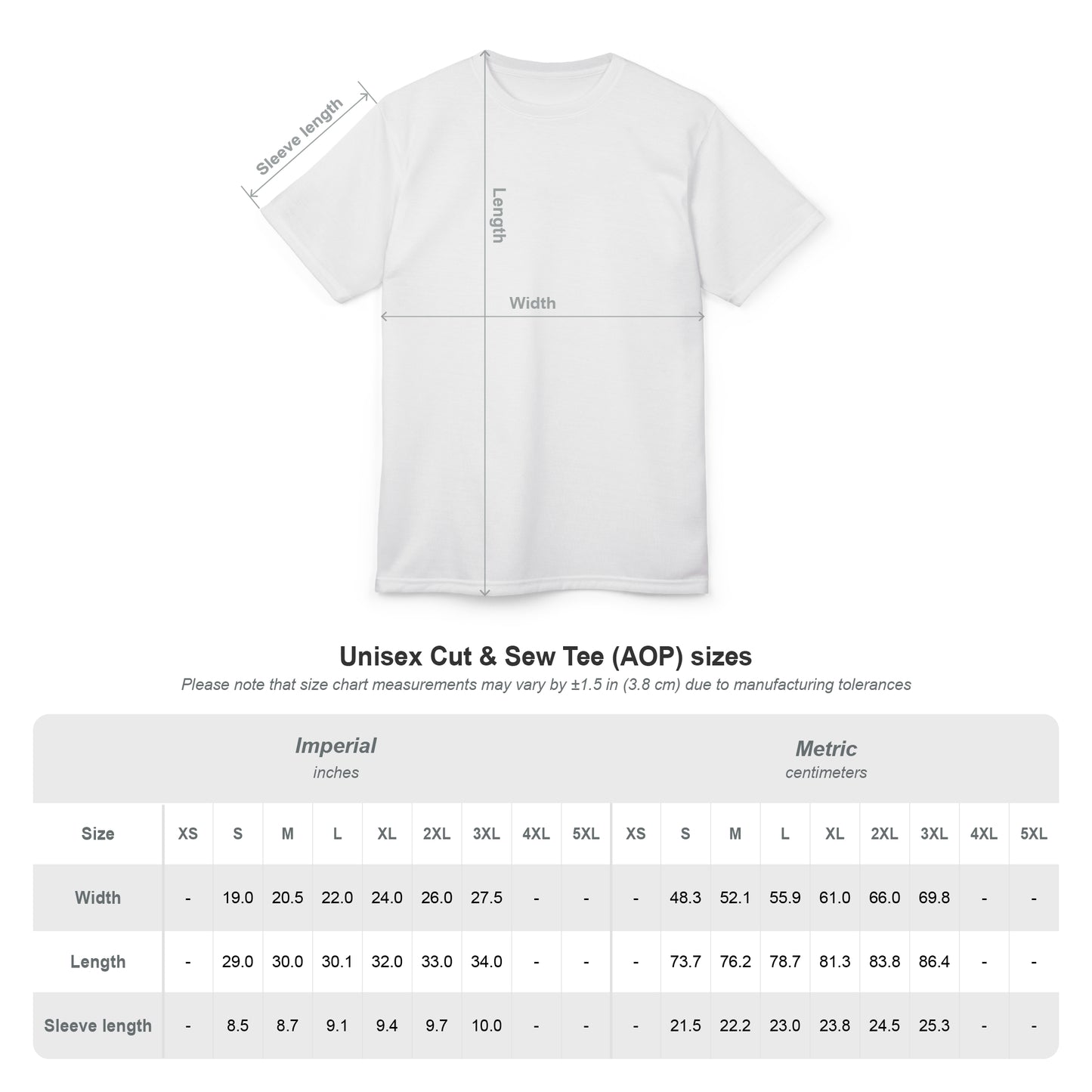 Limited Vintage Paris Black/White AOP Cut & Sew Tee