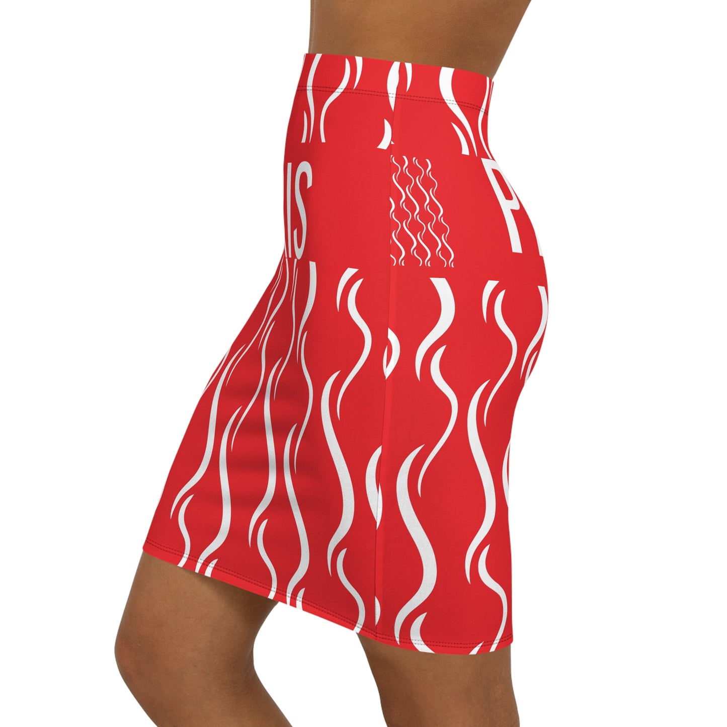 Women's Vintage PARIS Red Mini Skirt