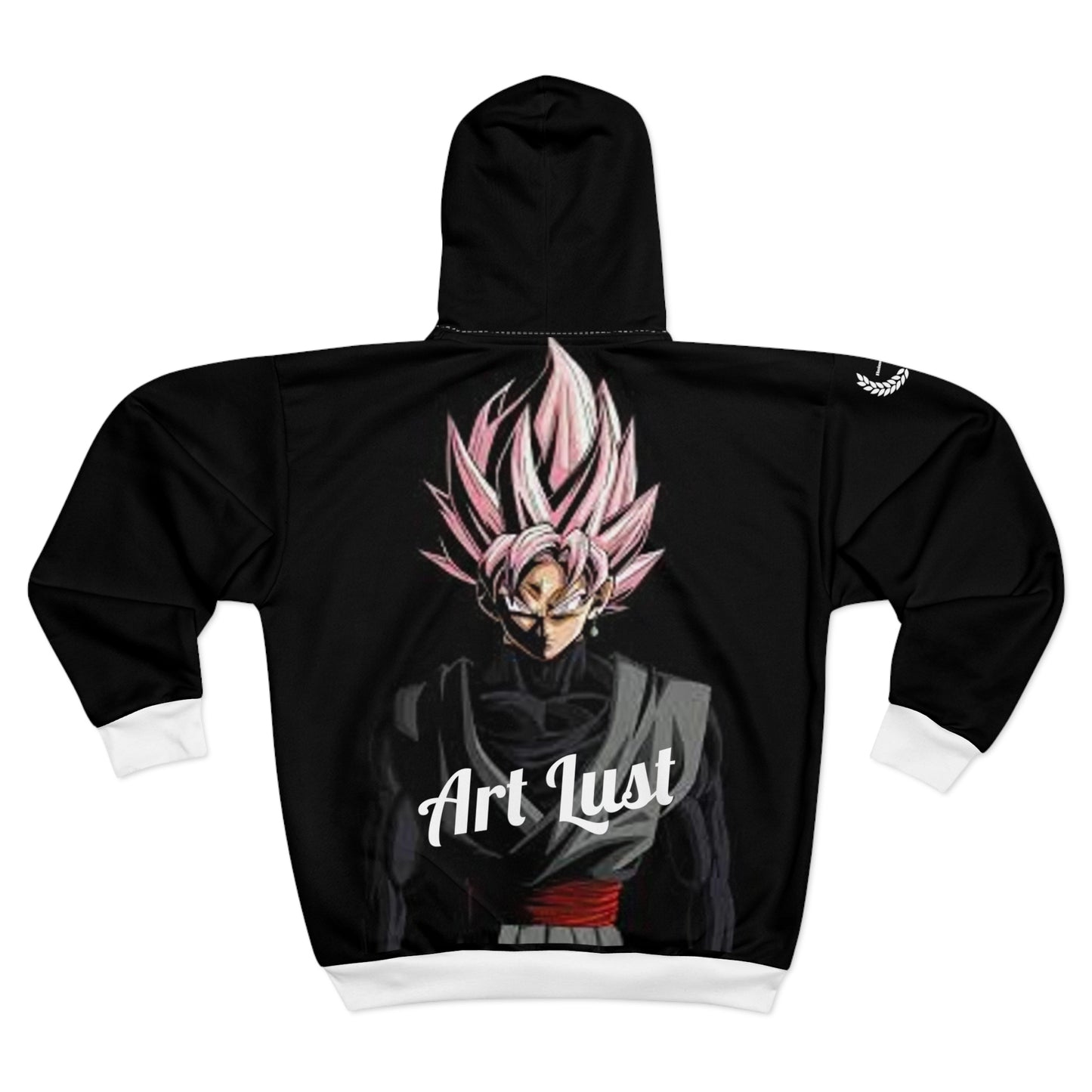Black Goku Black Art Lust Zip Hoodie (AOP)