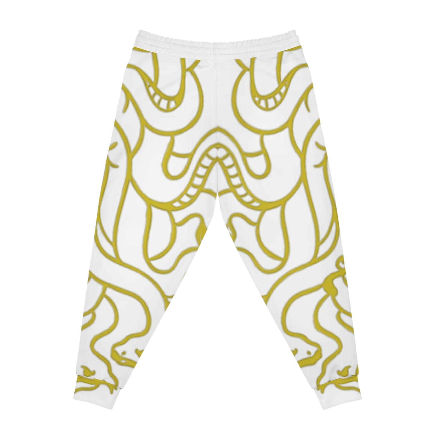 Athletic White/Gold Madusa Joggers (AOP)