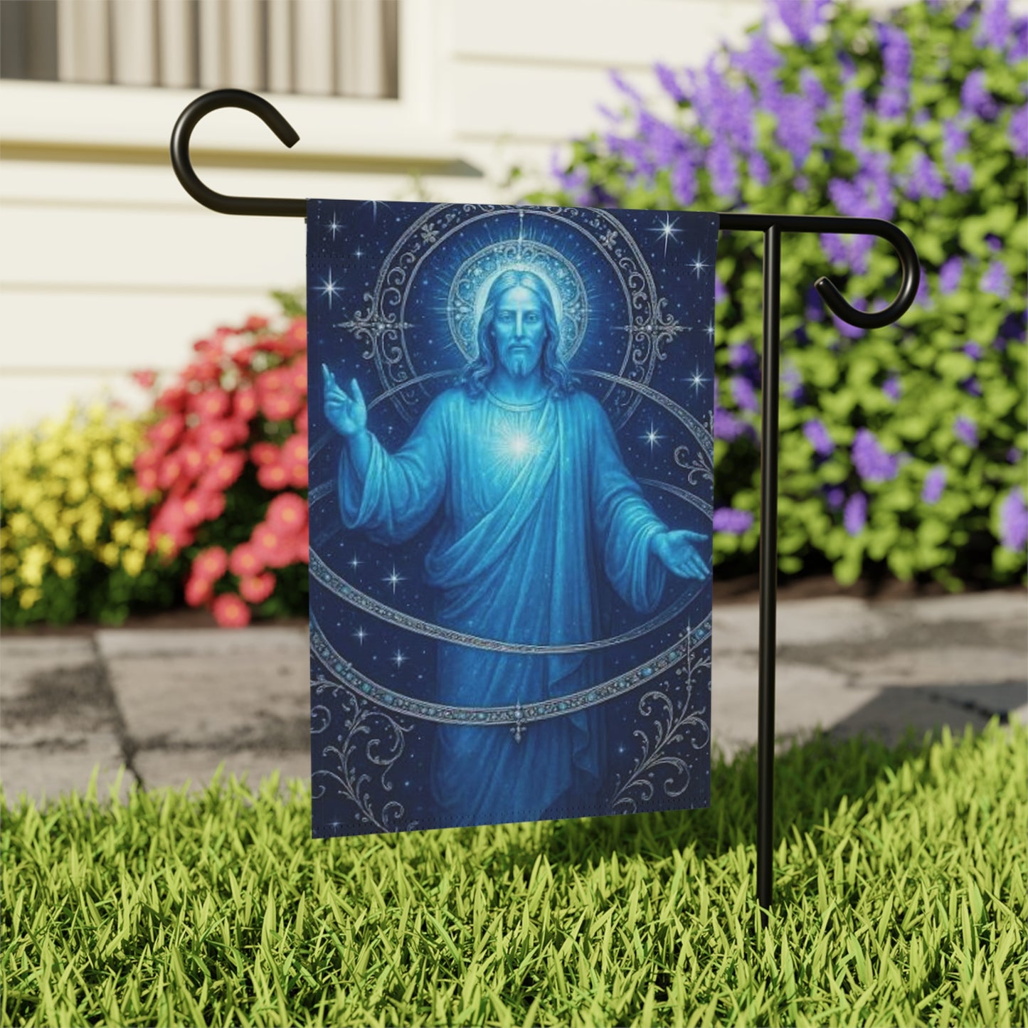 King Jesus Decorative Yard Banner